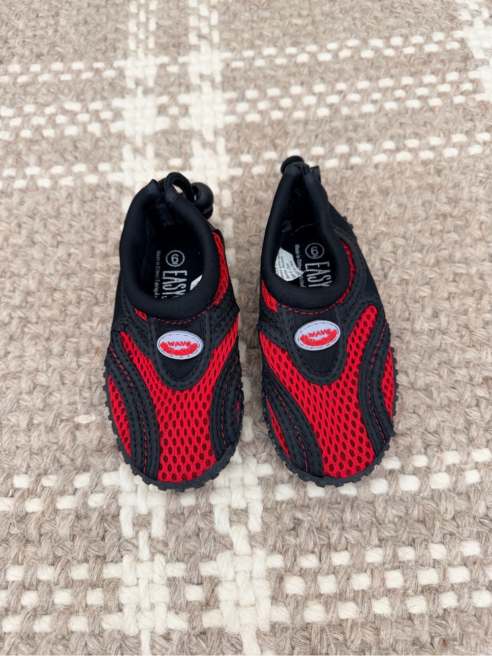 Red and Black Kids Water Shoes by